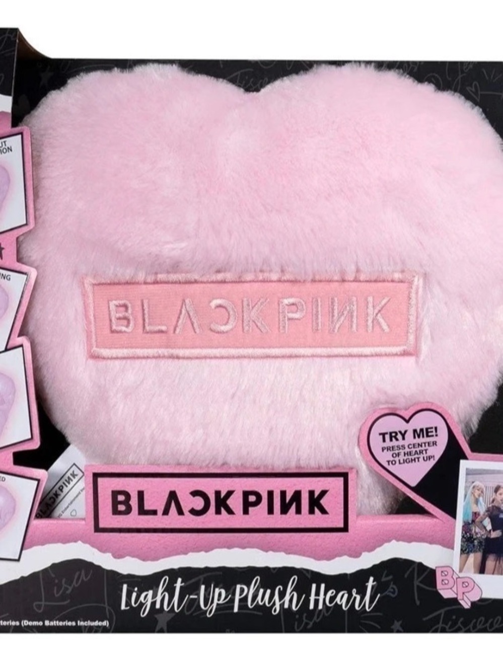 BLACKPINK Light-Up Plush Heart Pink
